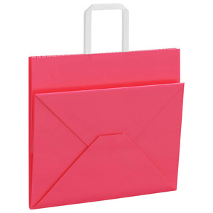 Papiertragetaschen Rosa mit Henkel, 250 Stk.