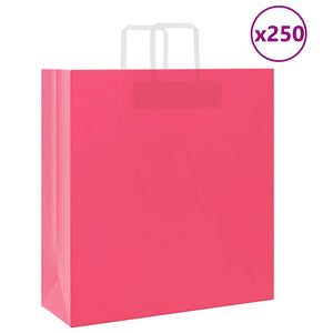 Papiertragetaschen Rosa mit Henkel 45x17x48 cm, 250 Stk.