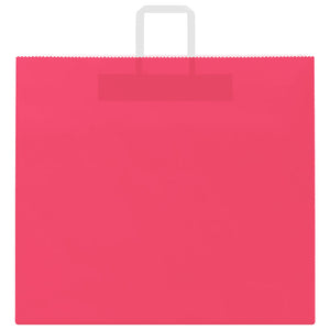 Papiertragetaschen Rosa mit Henkeln, 250 Stk.