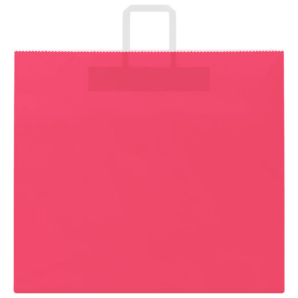 Papiertragetaschen Rosa mit Henkeln, 250 Stk.