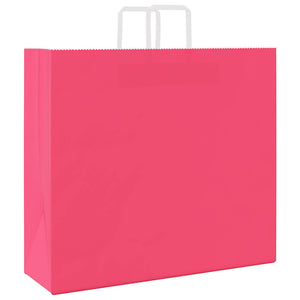 Papiertragetaschen Rosa mit Henkeln, 250 Stk.