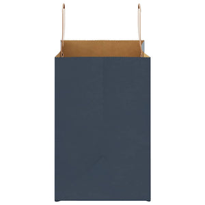 Blaue Papiertragetaschen mit Henkel, 50 Stk. 26x17x25 cm