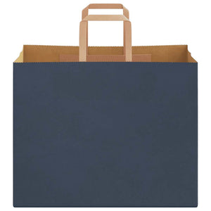 Blaue Papiertragetaschen mit Henkeln, 250 Stk. 32x22x24 cm