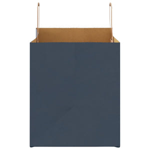 Blaue Papiertragetaschen mit Henkeln, 250 Stk. 32x22x24 cm