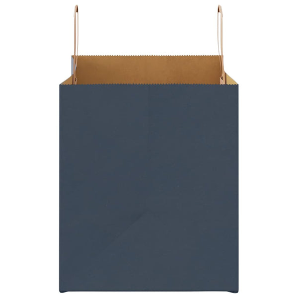 Blaue Papiertragetaschen mit Henkeln, 250 Stk. 32x22x24 cm
