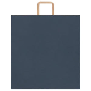 Blaue Papiertragetaschen mit Henkel, 250 Stk. 45x17x48 cm