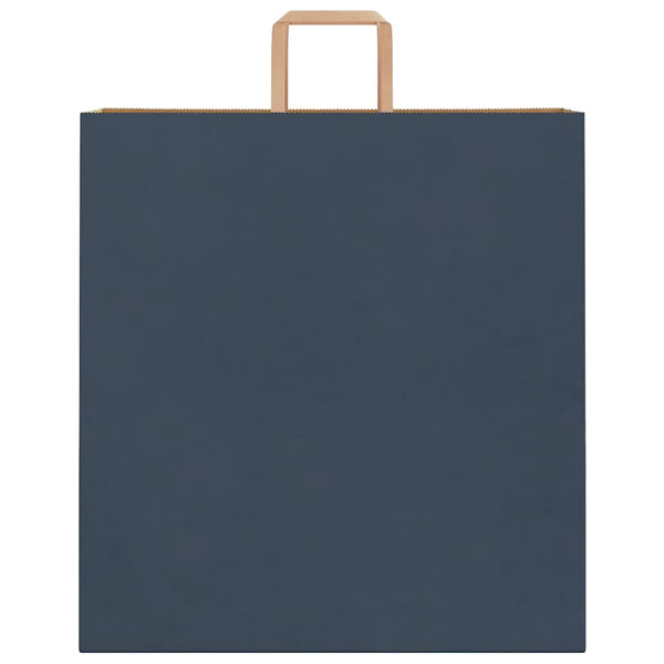 Blaue Papiertragetaschen mit Henkel, 250 Stk. 45x17x48 cm