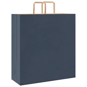 Blaue Papiertragetaschen mit Henkel, 250 Stk. 45x17x48 cm