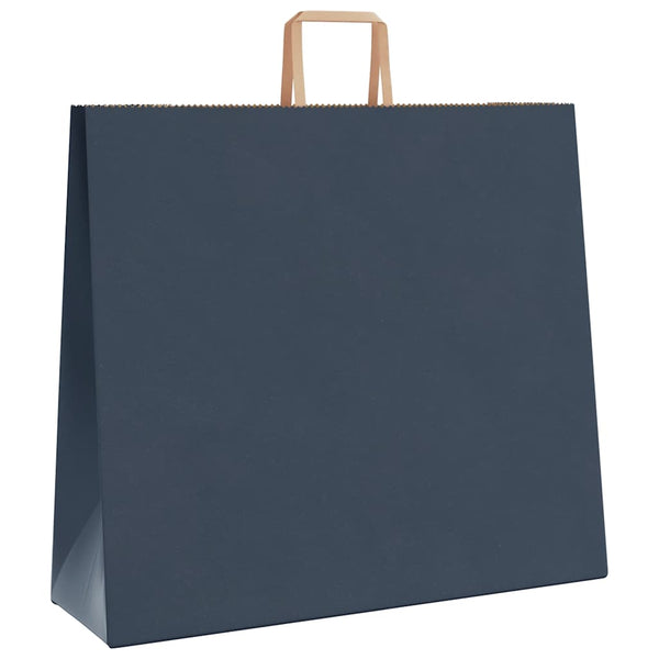 Blaue Papiertragetaschen mit Henkeln, 250 Stk.