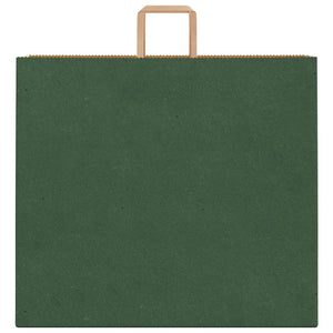 Grüne Papiertragetaschen mit Henkel, 250 Stk. 54x15x49 cm