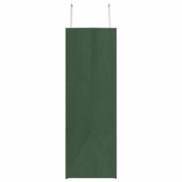 Grüne Papiertragetaschen mit Henkel, 250 Stk. 54x15x49 cm