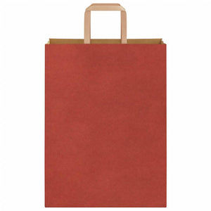 Rote Papiertragetaschen mit Henkel 26x12x35 cm, 250 Stk.