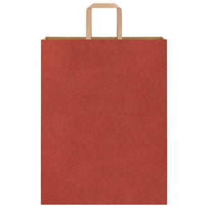 Rote Papiertragetaschen mit Henkel, 250 Stk. 32x12x42 cm
