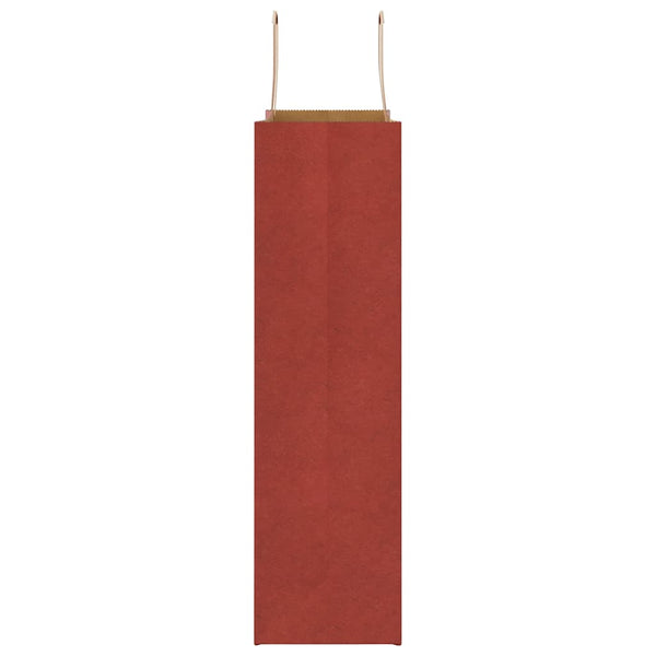 Rote Papiertragetaschen mit Henkel, 250 Stk. 32x12x42 cm