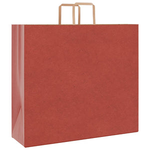 Rote Papiertragetaschen mit Henkel, 250 Stk.