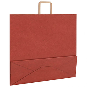 Rote Papiertragetaschen mit Henkel, 250 Stk.