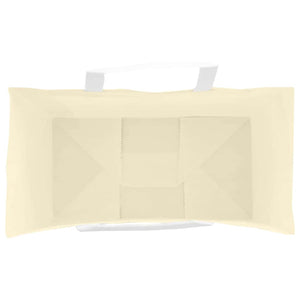 Gelbe Papiertragetaschen mit Henkeln, 50 Stk.