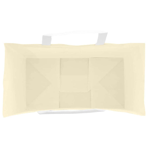 Gelbe Papiertragetaschen mit Henkeln, 50 Stk.