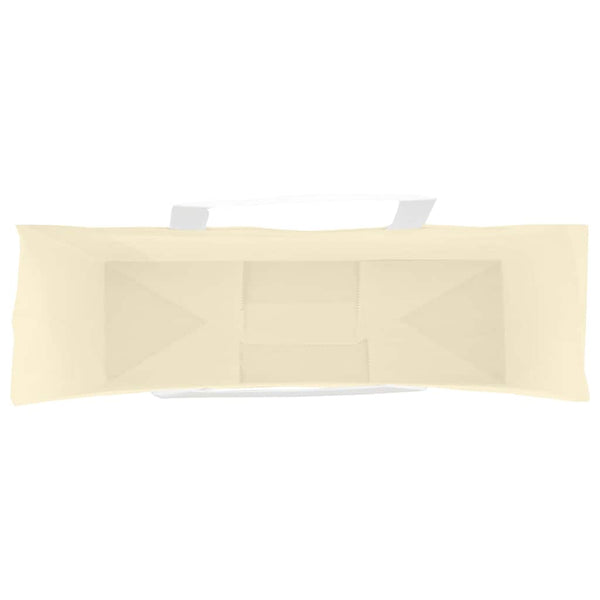 Gelbe Papiertragetaschen mit Henkeln, 50 Stk.
