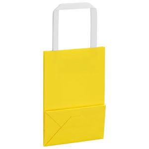 Gelbe Papiertragetaschen mit Henkel, 250 Stk.