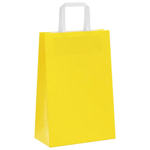 Gelbe Papiertragetaschen mit Henkeln, 250 Stk.