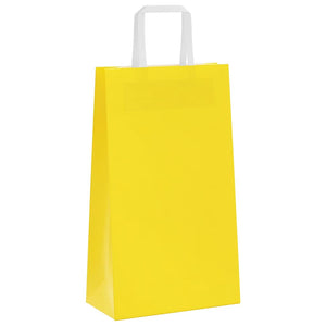 Gelbe Papiertragetaschen mit Henkeln, 250 Stk.