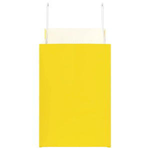 Gelbe Papiertragetaschen mit Griff, 250 Stk. 32x17x25 cm