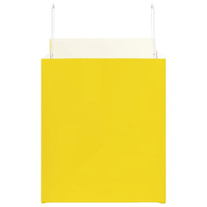Gelbe Papiertragetaschen mit Henkel, 250 Stk.
