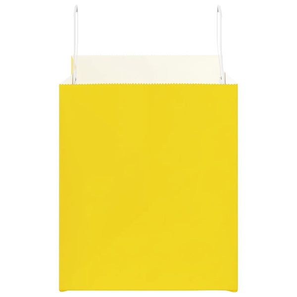 Gelbe Papiertragetaschen mit Henkel, 250 Stk.