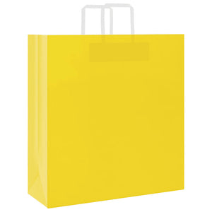 Gelbe Papiertragetaschen mit Henkeln, 250 Stk. 45x17x48 cm