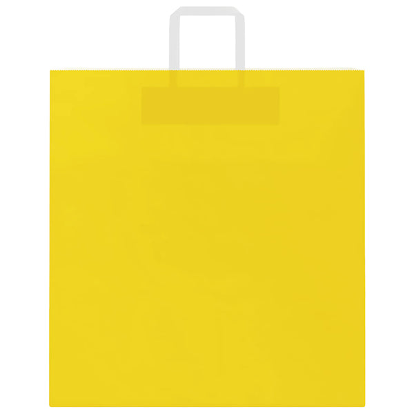 Gelbe Papiertragetaschen mit Henkeln, 250 Stk. 45x17x48 cm