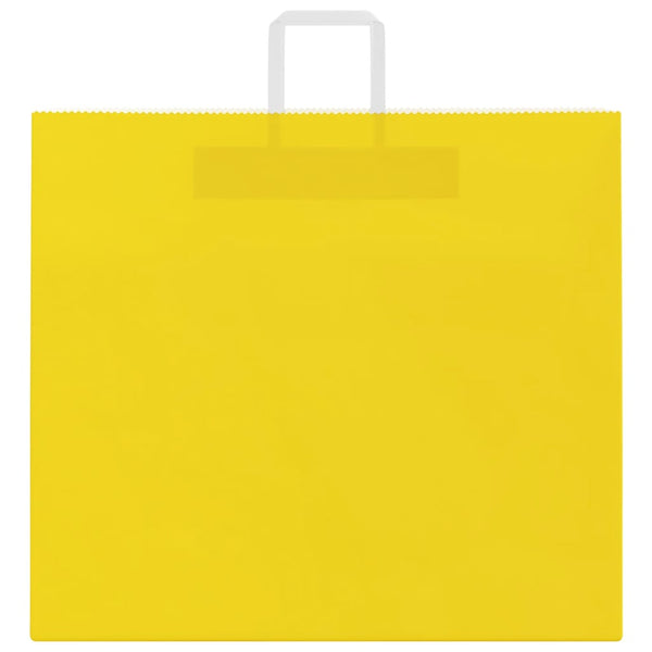 Gelbe Papiertragetaschen mit Henkel, 250 Stk. 54x15x49 cm