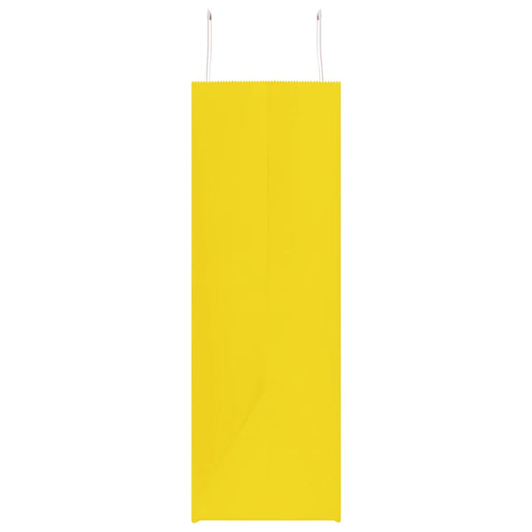 Gelbe Papiertragetaschen mit Henkel, 250 Stk. 54x15x49 cm