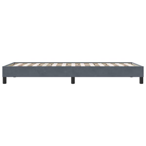 vidaXL Lit coffre sans matelas Gris foncé 80x210 cm Velours