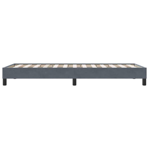 vidaXL Lit coffre sans matelas Gris foncé 80x210 cm Velours