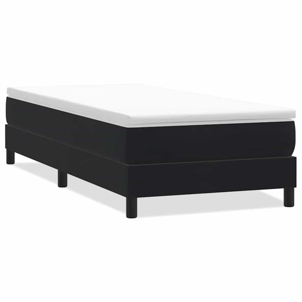 Boxspringbett Schwarz 80x210 cm Samt