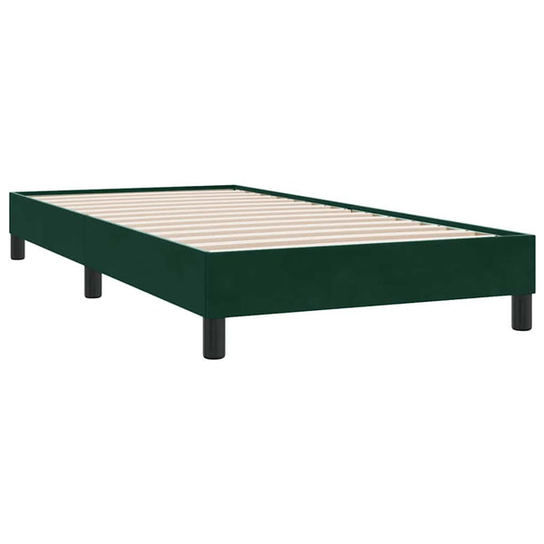 Boxspringbett Dunkelgrün 80x210 cm Samt