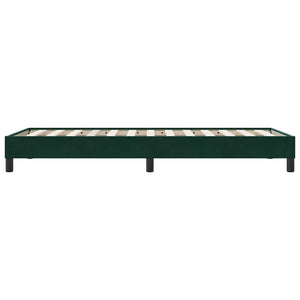 Boxspringbett Dunkelgrün 80x210 cm Samt