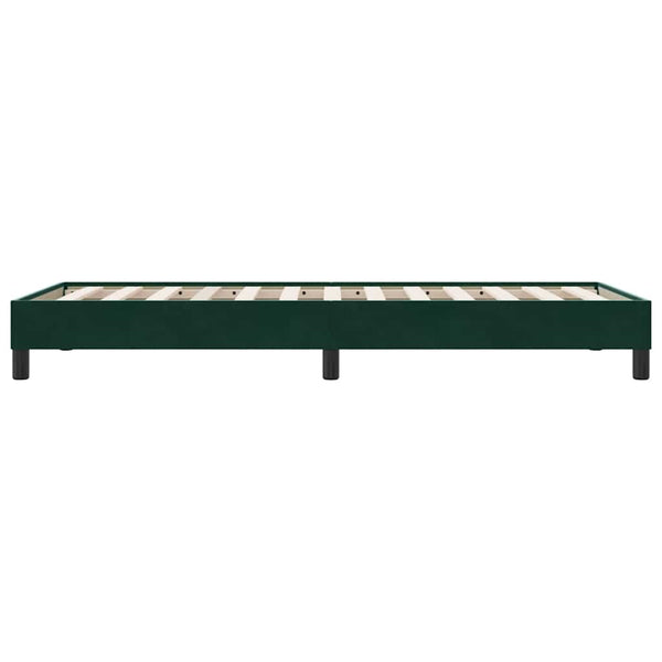 Boxspringbett Dunkelgrün 80x210 cm Samt