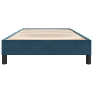 Boxspringbett ohne Matratze Dunkelblau 80x210 cm