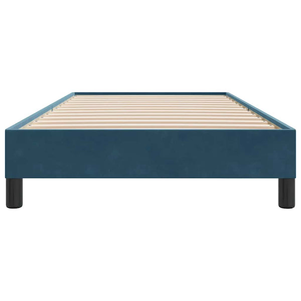 Boxspringbett ohne Matratze Dunkelblau 80x210 cm