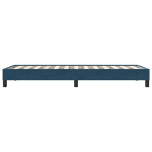 Boxspringbett ohne Matratze Dunkelblau 80x210 cm