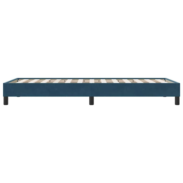 Boxspringbett ohne Matratze Dunkelblau 80x210 cm