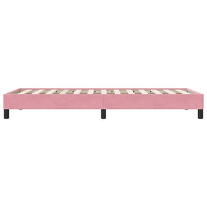 Boxspringbett Rosa 80x210 cm Samt