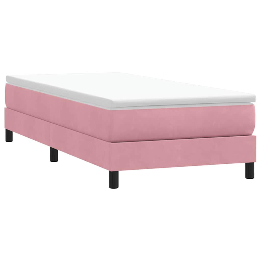 Boxspringbett Rosa 80x210 cm Samt