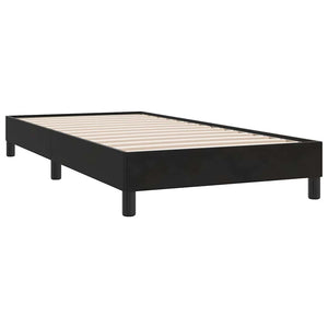 Boxspringbett Schwarz 90x210 cm Samt