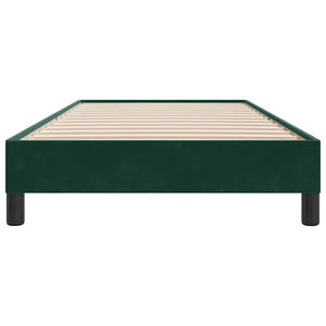 Boxspringbett Dunkelgrün 90x210 cm Samt