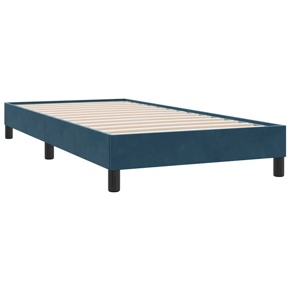 Boxspringbett Dunkelblau 90x210 cm Samt