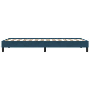 Boxspringbett Dunkelblau 90x210 cm Samt