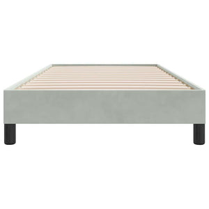 Boxspringbett Hellgrau 100x210 cm Samt